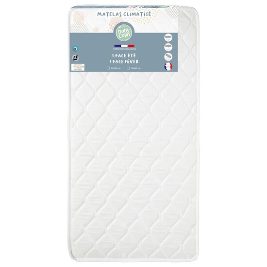 BabyCalin Matelas Lit Climatisé  Blanc 60x120 cm BabyCalin Matelas Lit Climatisé  Blanc 60x120 cm