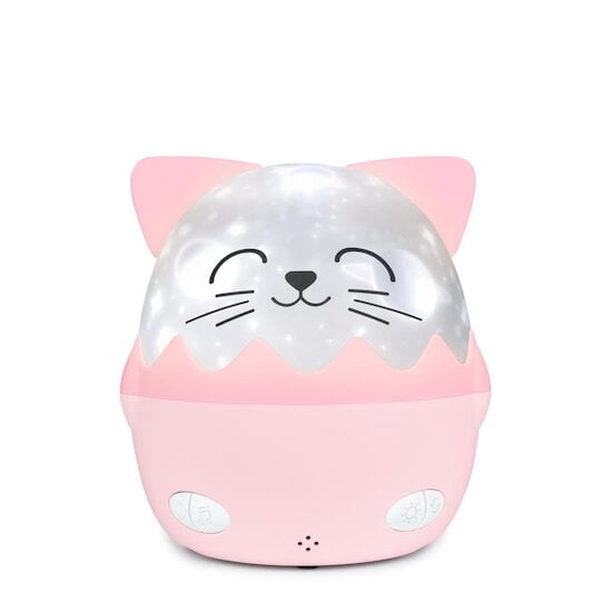 Bigben kids Veilleuse musicale sans fil avec projection Chat rose 