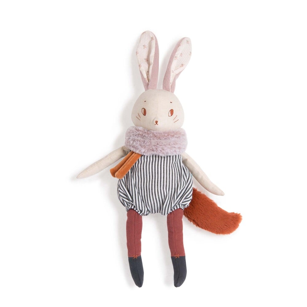 Moulin Roty Peluche lapin Plume Après la pluie MULTICOLORE