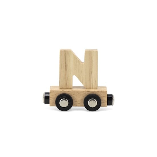 Tryco Lettre Train Naturel Lettre N bois naturel 