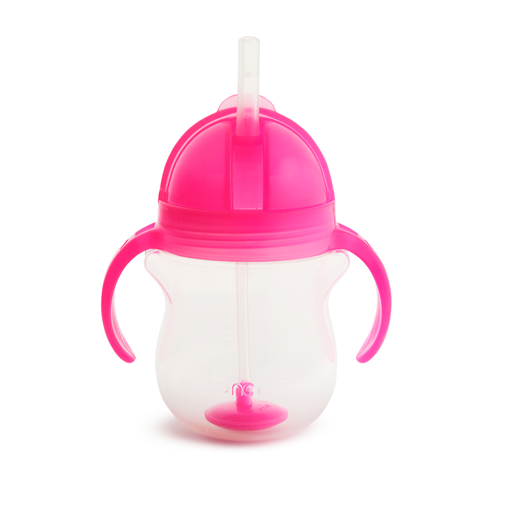 Munchkin - Tasse d'apprentissage Click Lock paille lestée ROSE Munchkin