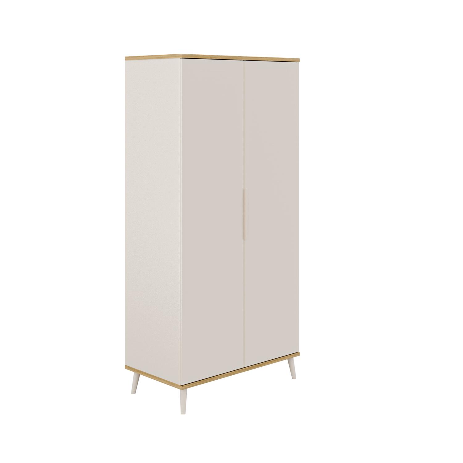 Transland - Armoire 2 portes Hazel BEIGE Yuny by Paidi