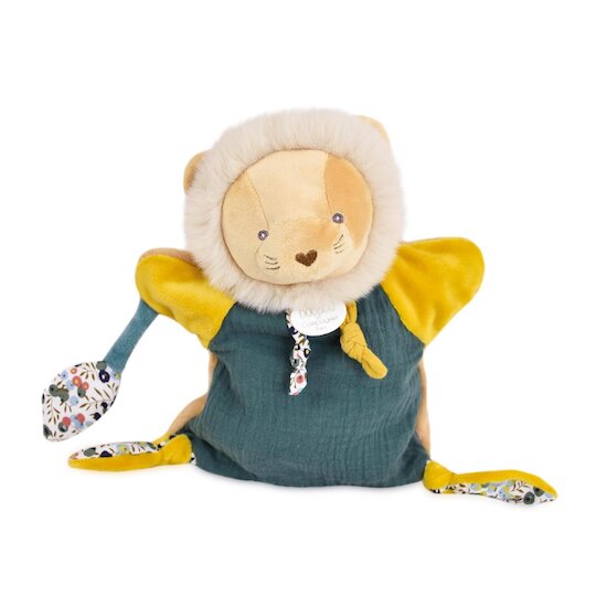 Doudou & Compagnie Doudou marionnette Lion Boh'aime Jaune 