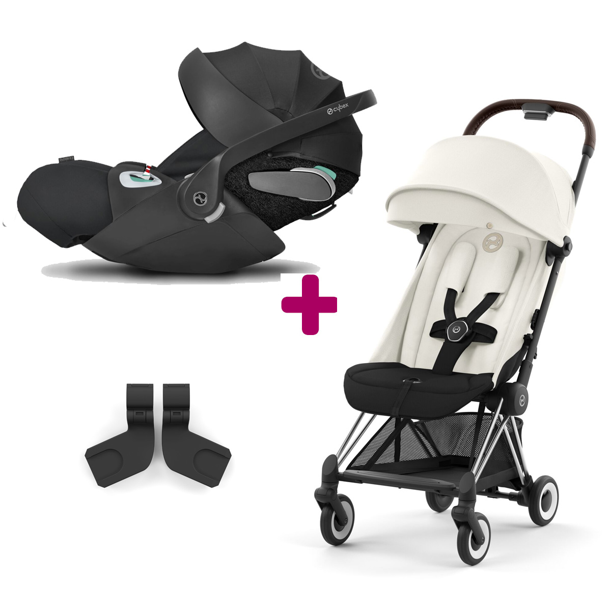 Pack poussette duo Coya + coque cloud Z2 white, Cybex de Cybex