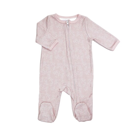 Trois Kilos Sept Pyjama Coton Zip Rose 6 mois