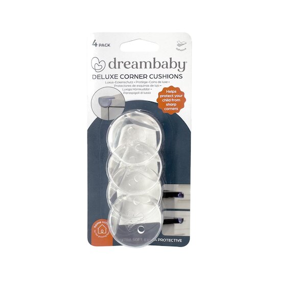 Dreambaby Protection d’angle Deluxe pack de 4 Transparent 