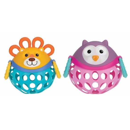 Nuby Hochet de dentition Silly Shaker™ Ours /Hibou 3 mois +