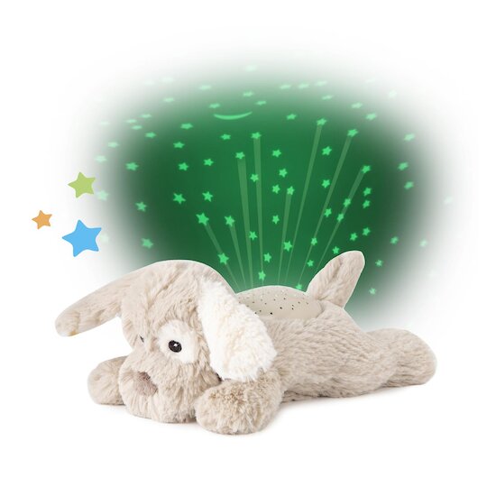 Cloud b Peluche veilleuse à projections étoilées Dream Buddies Patch Puppy Beige 