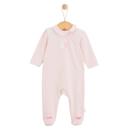 P’tit bisou Pyjama Mon Lapin Calin Rose Imp Pois Naissance