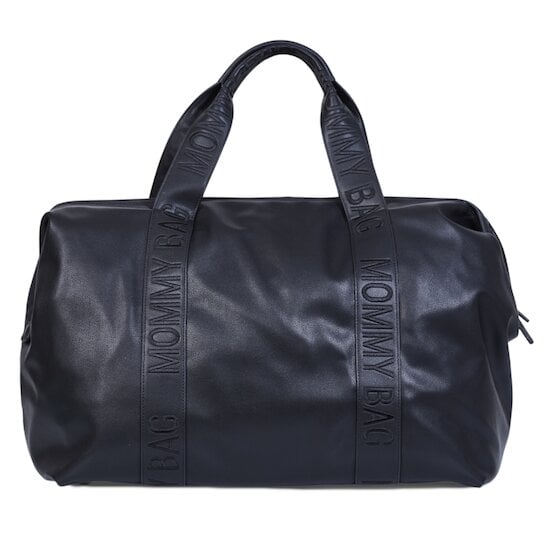 Childhome Sac à langer Mommy Bag Simili Cuir Black 