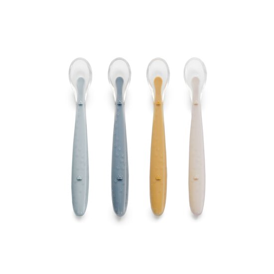 Jané Lot de 4 cuillères silicone Tropic 