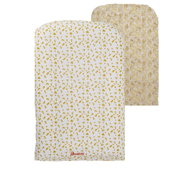 Domiva Matelas à Langer Housse Reversible Honey Moon Beige 50x75 cm