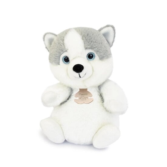 Doudou & Compagnie Peluche les doux stretch Husky Blanc 