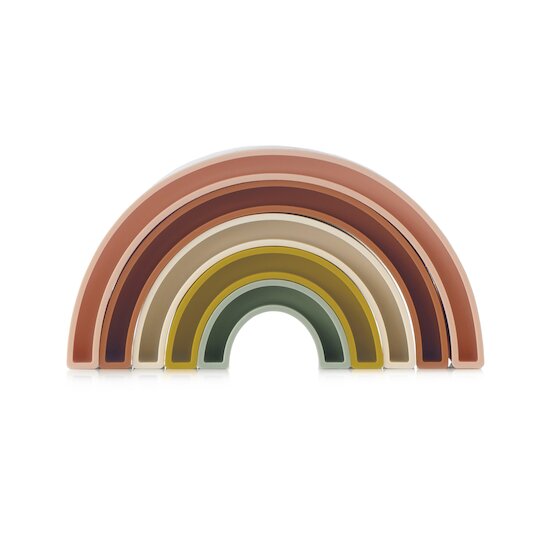 Jané Jouet en silicone empilable arc en ciel Sunset  