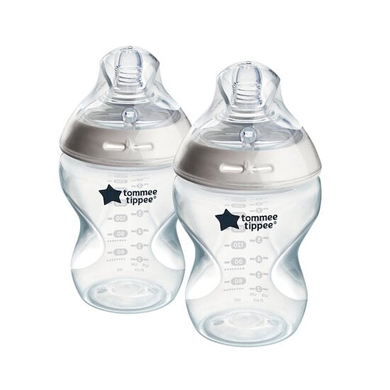 Tommee Tippee 2 Biberons Closer To Nature Blanc 260 ml