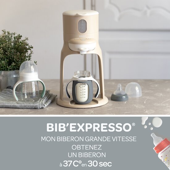 Beaba - Bib'expresso ® Steril grey : préparateur biberon instantané