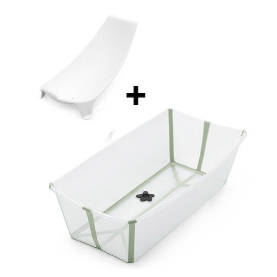 Stokke Pack Flexi Bath X-Large baignoire avec support Transparent Vert 