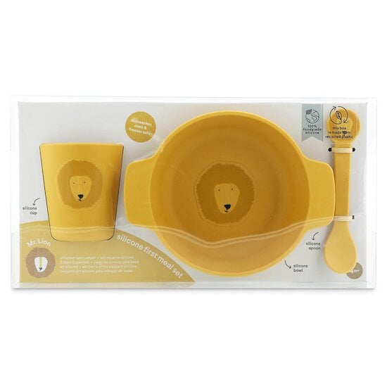 Trixie Set repas en silicone Mr. Lion 