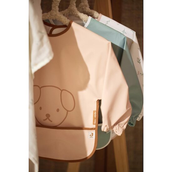 Jollein Bavoir à manches imperméable Miffy Peekaboo Wild Rose 