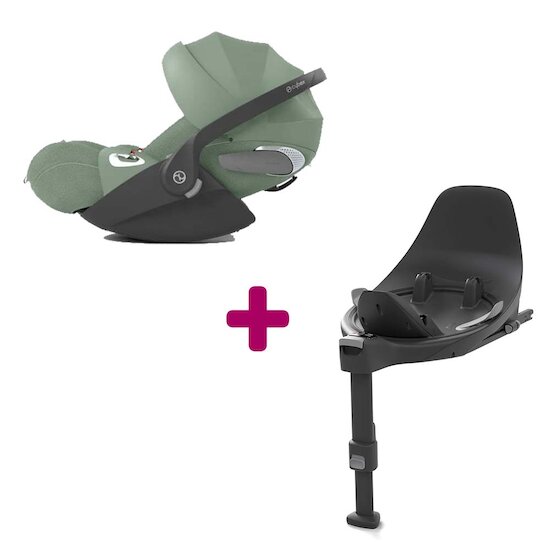 Cybex Coque Cloud T i-Size Tissu Plus Leaf Green + base T i-size  