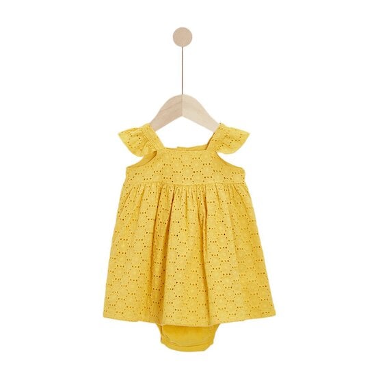 P’tit bisou Robe + Bloomer Bastide ensoleillée Jaune Jaune Soleil 6 mois