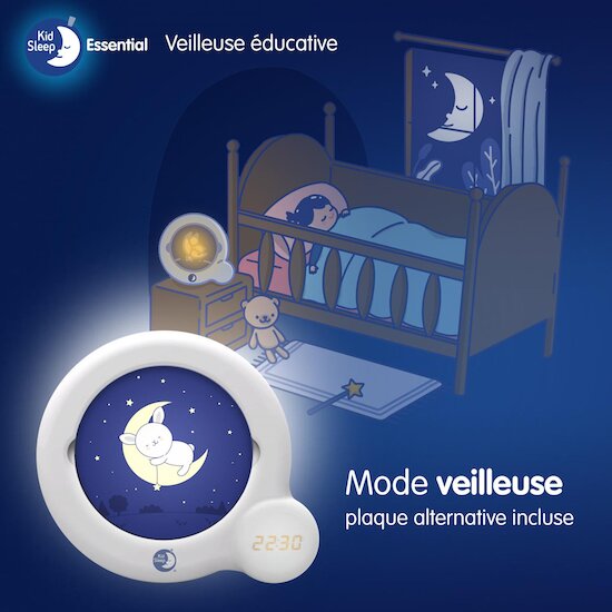 Réveil Kid���sleep® Moon : Veilleuse indicatrice de réveil