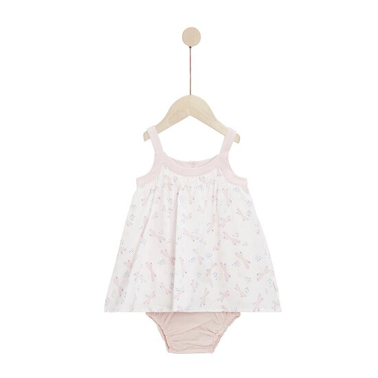 P’tit bisou Ensemble robe avec bloomer Mon petit nuage Libellule 3 mois