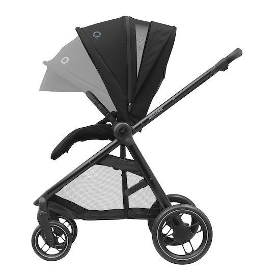 MAXI-COSI Poussette 3 en 1 ZeliaS iSize-Nacelle+Siège auto Cabriofix S  iSize+Sac à langer+habillage pluie.De naissance jusqu'à 22Kg gris - Maxi  Cosi