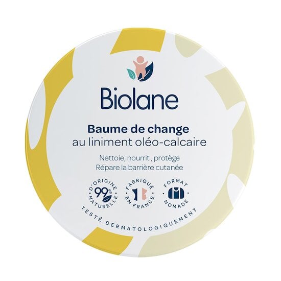 Biolane Baume de change au liniment Jaune et blanc 100 ml