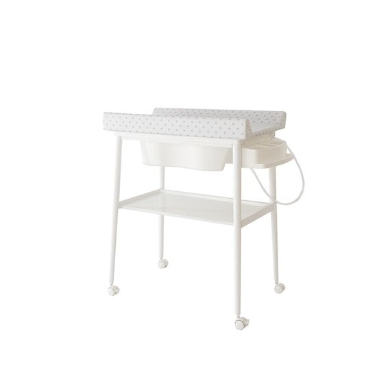 Micuna Commode à langer avec baignoire Smart Blanc 