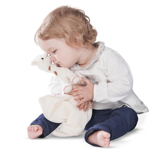 Doudou bébé mouchoir carré – 34cm x 34 cm – Au large de Nova
