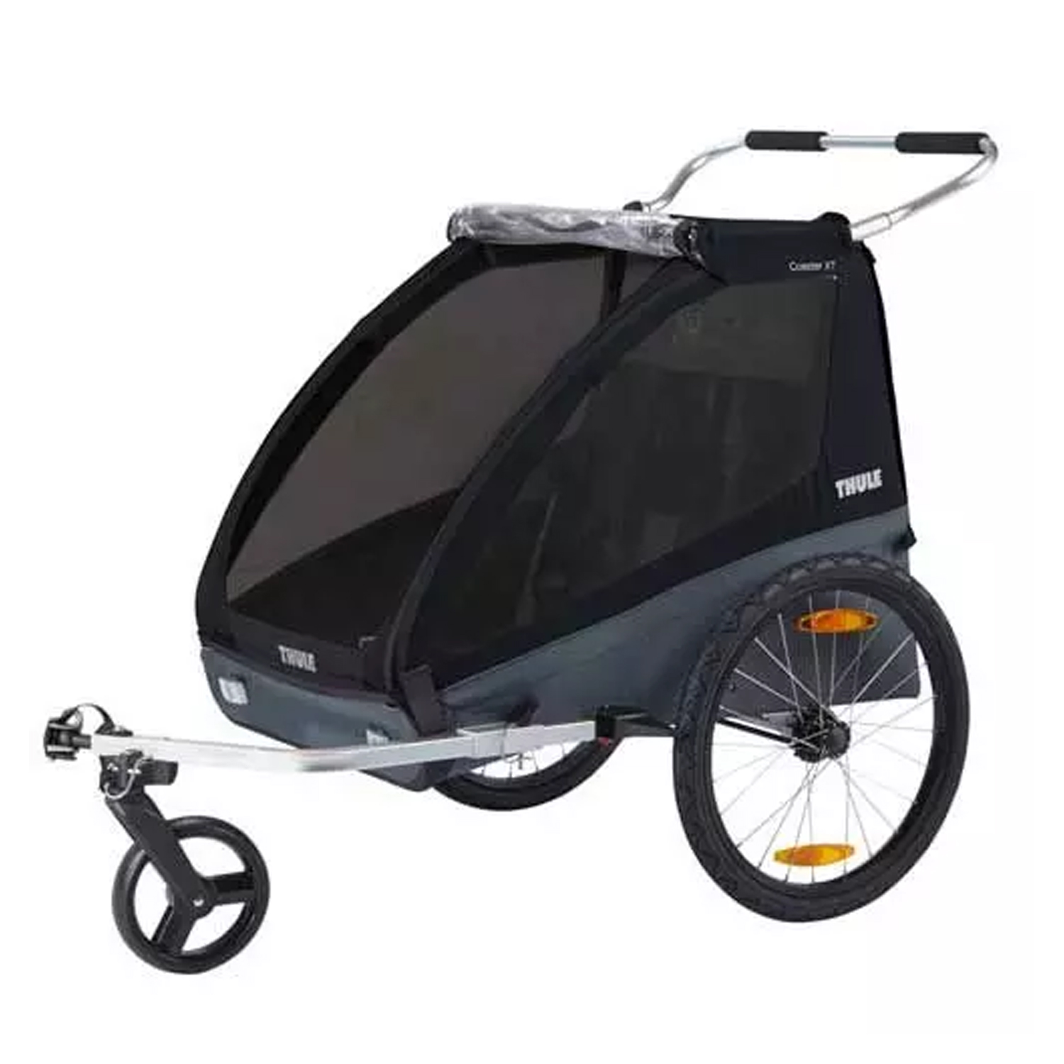 Chariot Coaster 2 XT, Remorque à vélo pour 2 enfants BLEU Thule