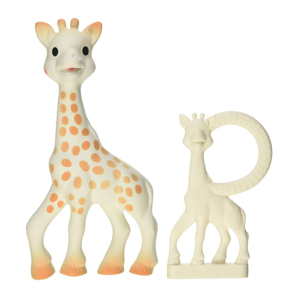 Coffret avec doudou Sophie la Girafe personnalisé - Chérie