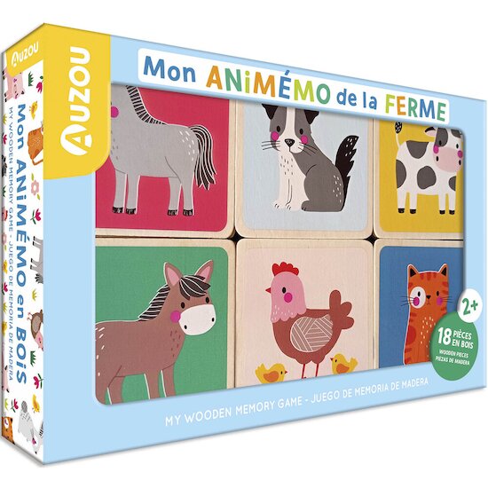 Auzou Mon Animemo de la Ferme Multicolore 