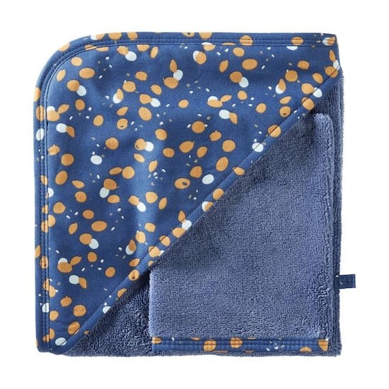 BB&Co Cape de bain et gant de toilette Stardust Indigo/Lagon/Camel 