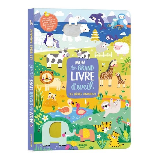 Auzou Livre Les bébés animaux Multicolore 