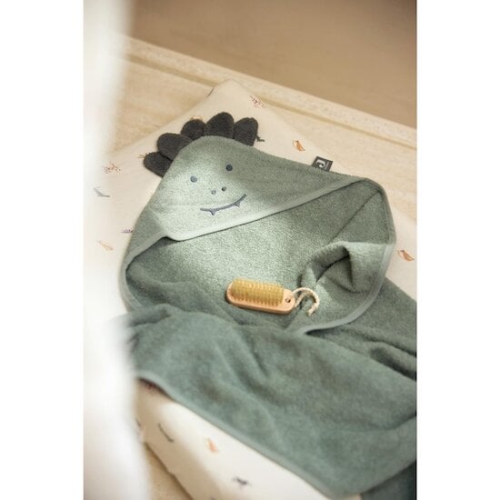 Jollein Cape de bain Éponge Croco Ash Green 75x75 cm