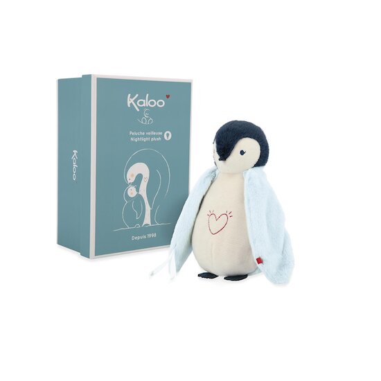 Kaloo Peluche veilleuse manchot Bleu 