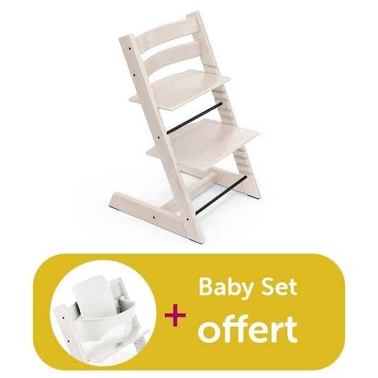 Stokke Chaise tripp trapp achetée Blanchie = baby set blanc offert  