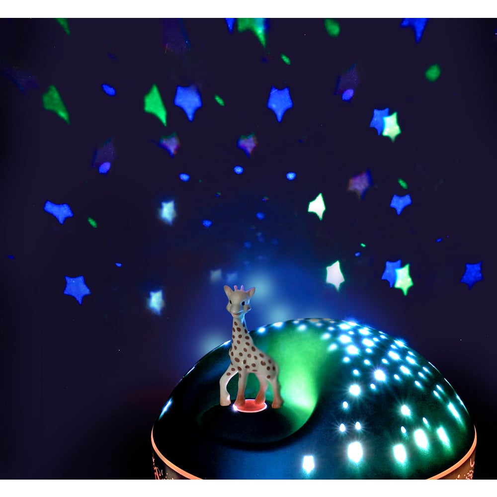 Sophie la Girafe - projecteur d'étoiles musical de la marque Trousselier,  reference 5061.