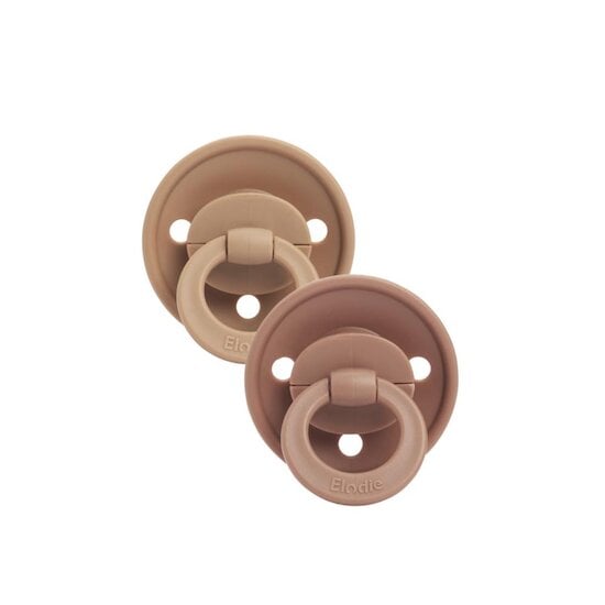 Elodie Détails Pack Binky  Soft Terracotta Silicone Rose 