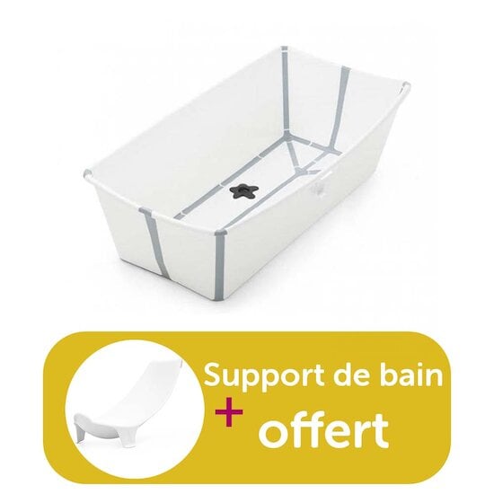 Stokke Baignoire Flexi Bath X-Large Blanc achetée = support de bain offert  