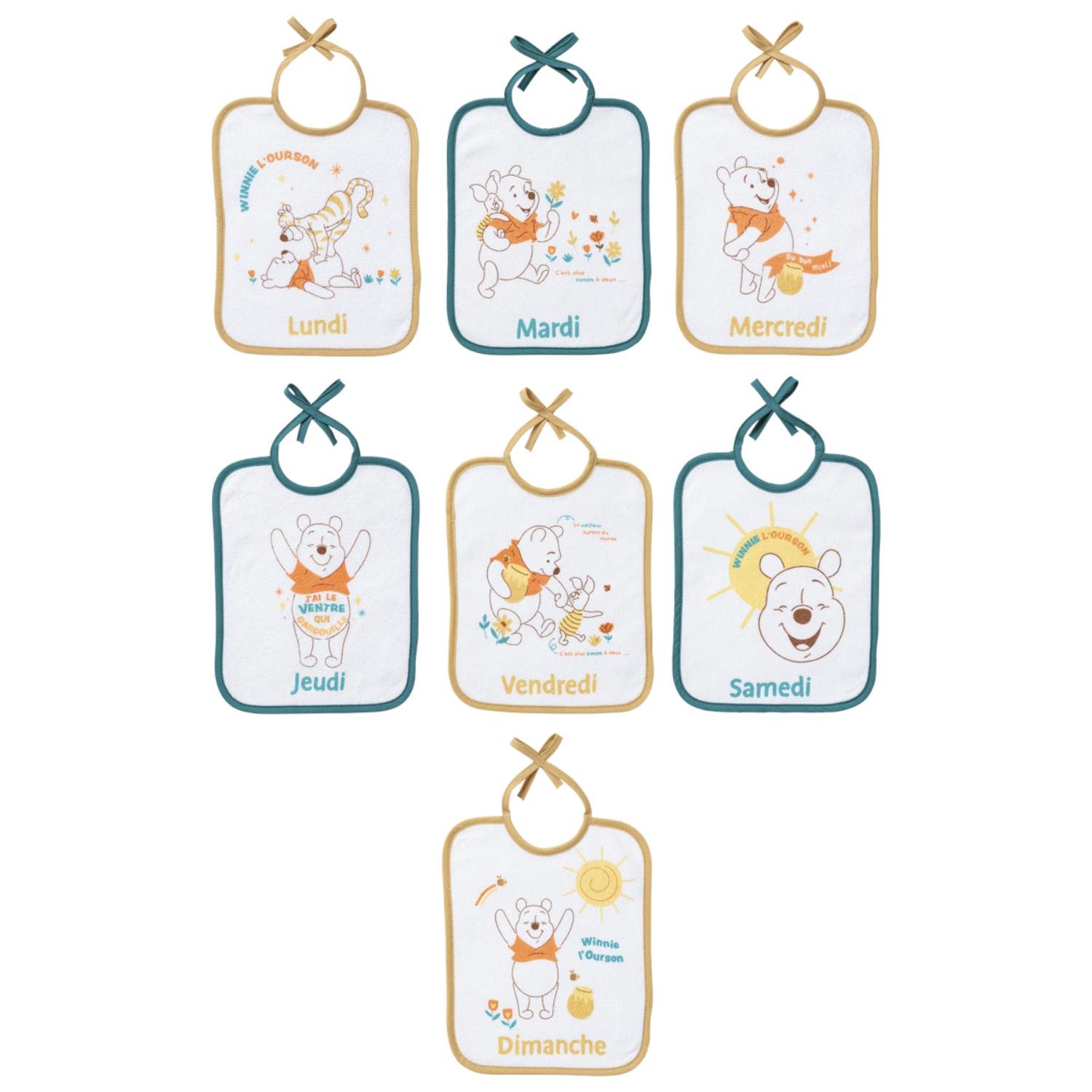 7 bavoirs MULTICOLORE Disney Baby