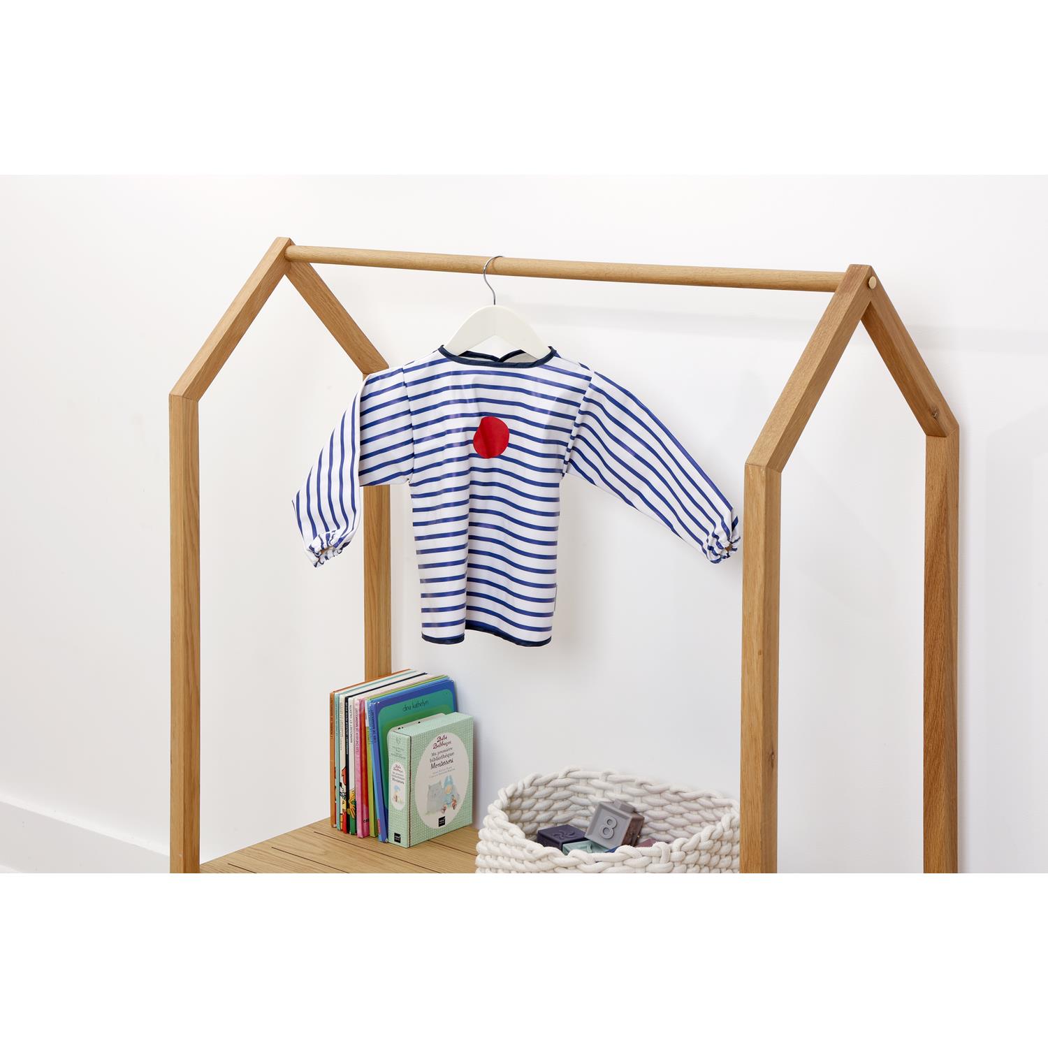 BabyToLove - Bavoir avec manches BLEU BabyToLove