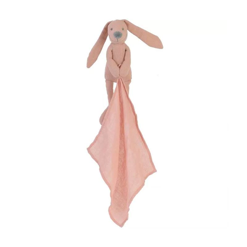 Lapin avec doudou en lin Ritchie MULTICOLORE Happy Horse