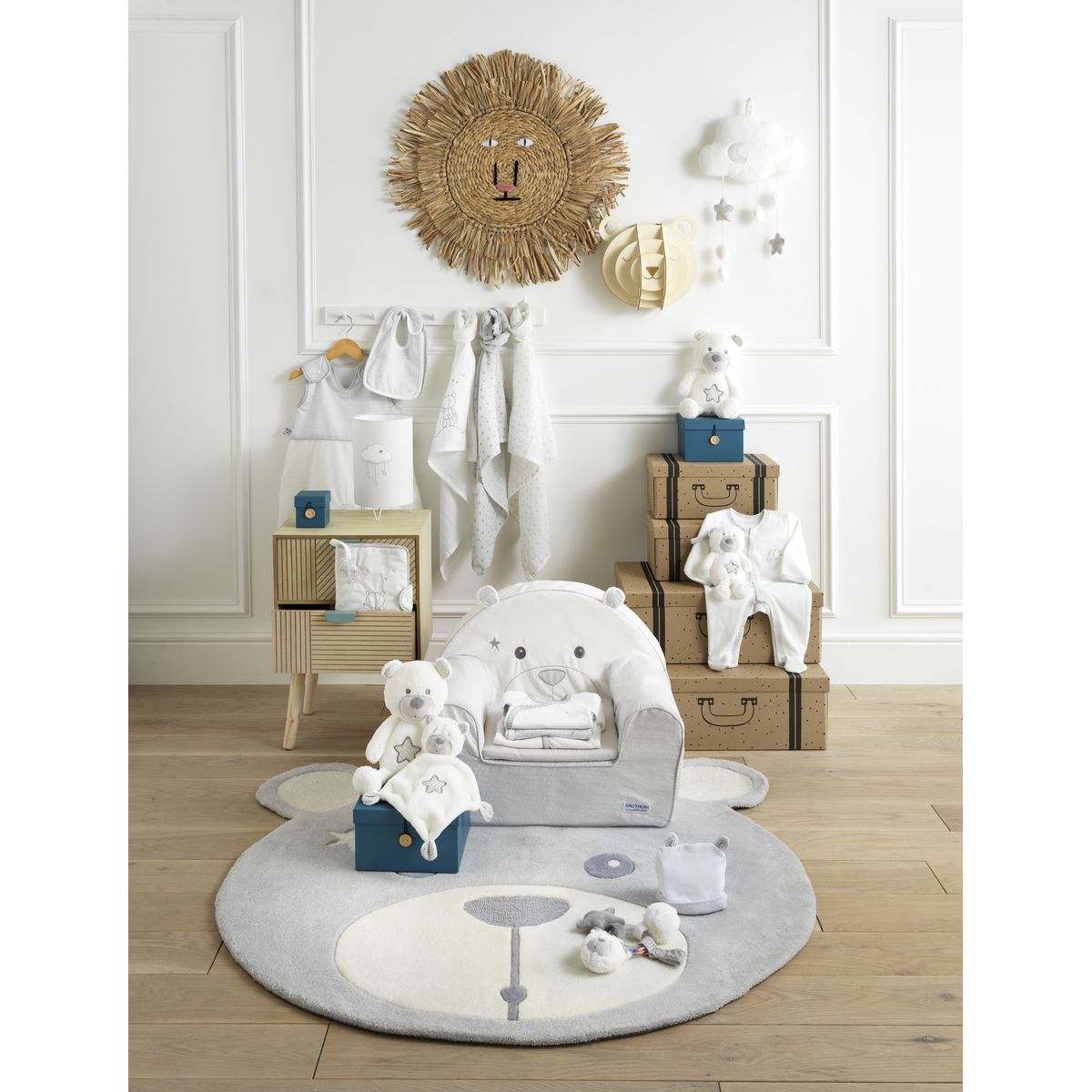 Fauteuil Club Celeste Theme Celeste De Sauthon Baby Deco