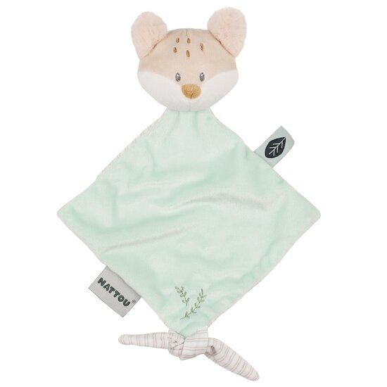 Nattou Mini-doudou renard Flo Vert 