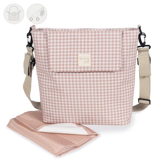 Walking Mum Sac à langer I Love Vichy Rose 