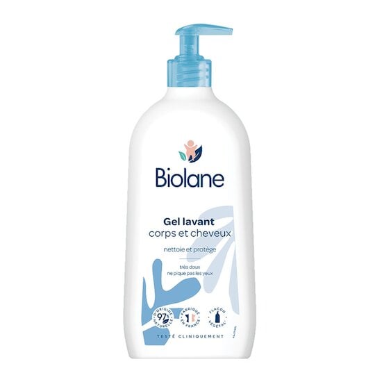 Biolane Gel lavant corps et cheveux Bleu et blanc 750 ml