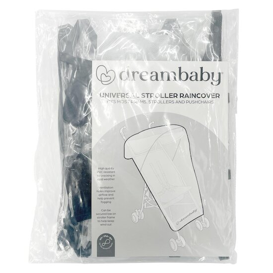 Dreambaby Housse de pluie universelle pour poussette Transparent 